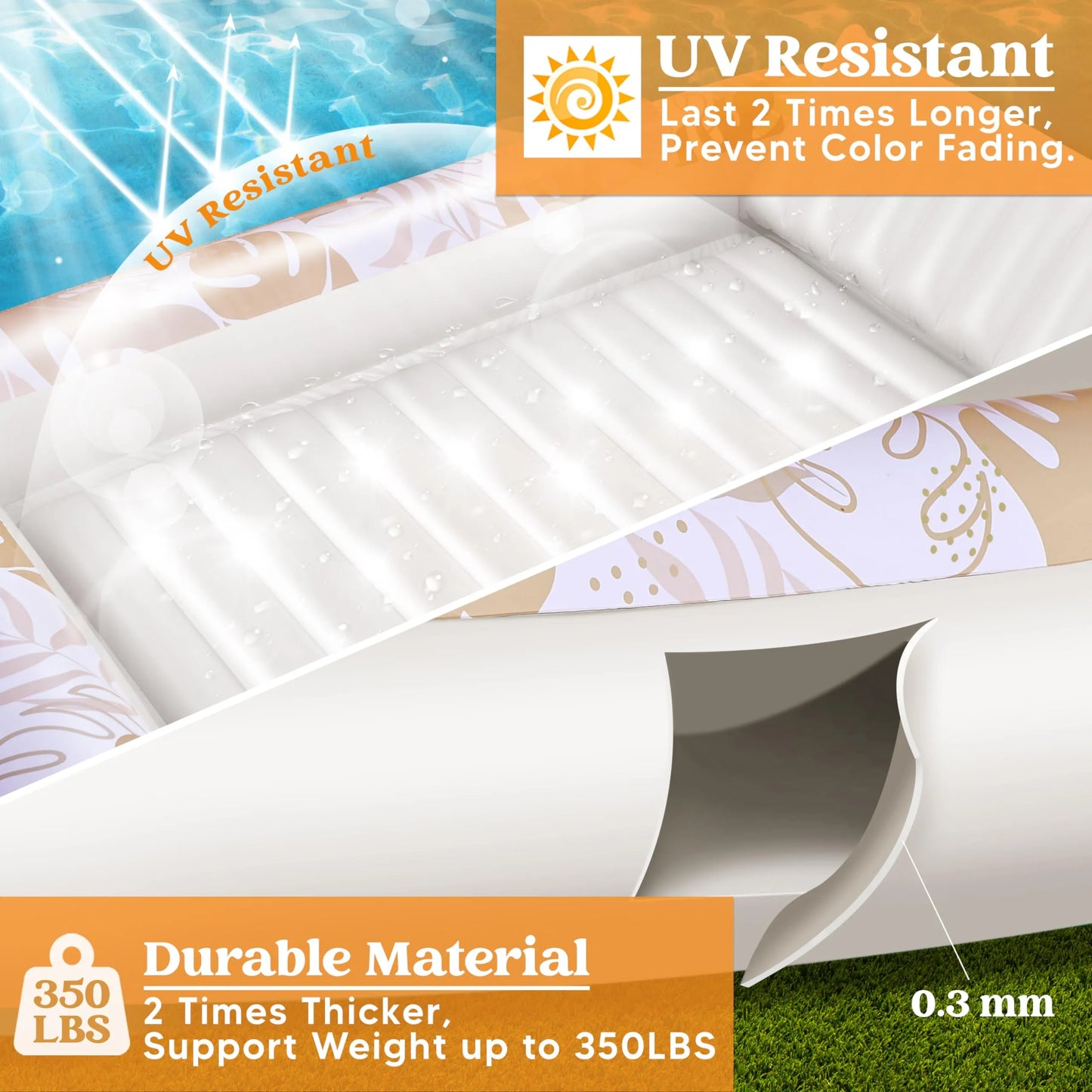 Piscine de bronzage gonflable pour adultes